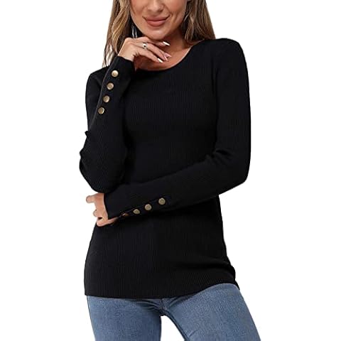 Newshows Women's Long Sleeve Knitted Jumper Cover