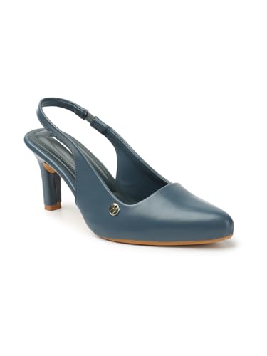 Image of ELLE Women Stylish and elegant Slingback Kitten Heel Mule Sandal