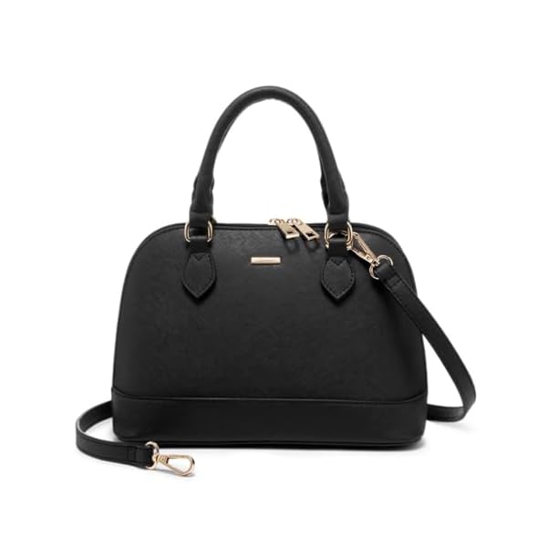 LOVEVOOK Purse for Women Small Crossbody Bags Classic Double Zip Top Handle Dome Satchel Bag