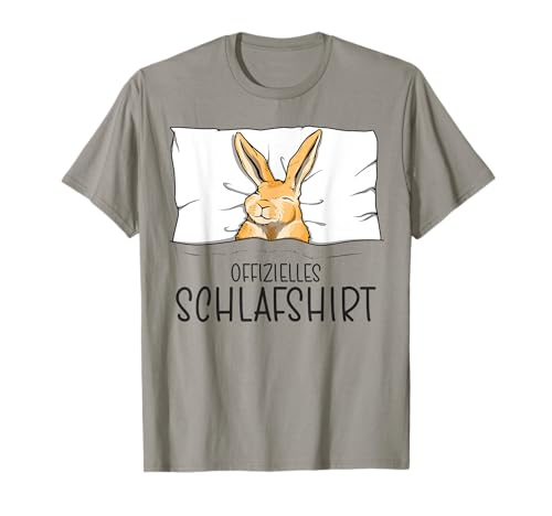 Offizielles Schlafshirt Hase, Schlafanzug & Nachthemd Hase T-Shirt