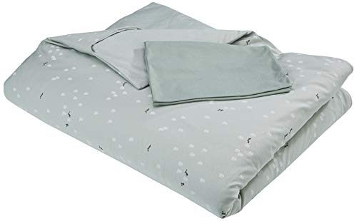 Remplissage et housse de couette triptique Moss Vert Babyclic pour protéger les nuits de bébé