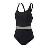 Speedo Women's Shaping LuniaGlow 1 piece Swimsuit, Black, 32