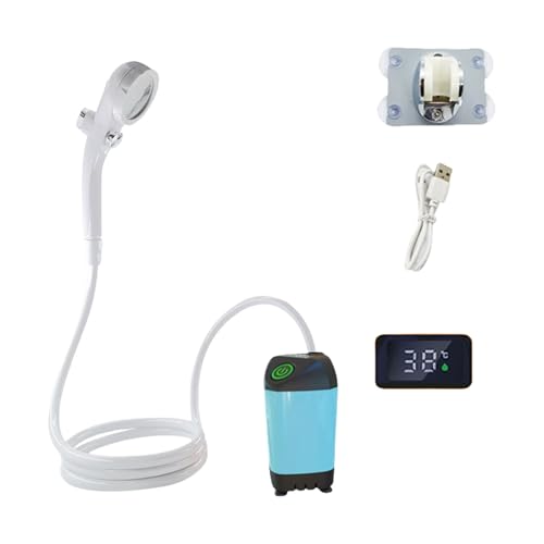 SYJHHWGS Battery Travel Shower Set Portables Camping Shower Outdoor Showerhead Sprayers for Hiking and Bus Washes