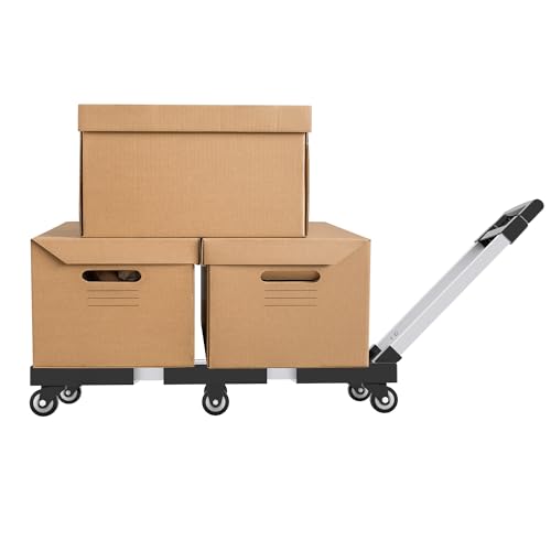 Carretilla plegable portátil con 6 ruedas y 150 kg carga miniatura 5