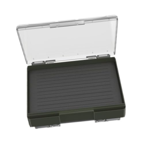 Yiju Fly Fishing Tackle Box Lure Tray Organizer Gear Double Memory Foam Side for Jigs Hooks Hooks Baits Vest Freshwater Saltwater, Green