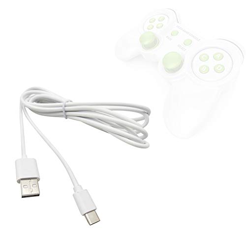 Rongchuang Ladekabel für Ps5-Controller, 2er Pack 10ft Neues Ps5-Controller-Ladekabel Spezielles Ladekabel für Ps5-Controller Weiß Cover