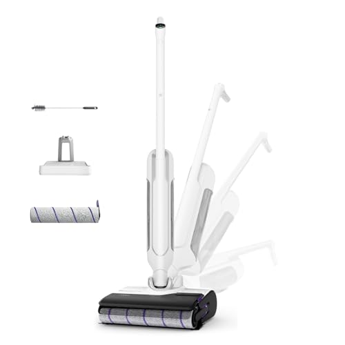 Rowenta X-Clean 10, Fregona Eléctrica Sin Cable con Tecnología Wet & Dry, Autolimpieza y Secado Automático, tecnología Dual Edge, ligera, flexible, gran autonomía y pantalla LED, GZ7540WO