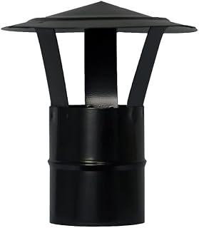 Wolfpack Professional Line 22013250 Wolfpack Vitrified Hat for Pellet Stove, Fireplace, Smoke Extraction, for Tube Ø 80 mm, Multicolor