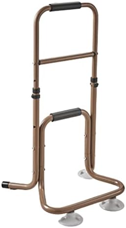 Compact Toilet Safety Rails - No Punching Assist Grab Bar Handle for Elderly & Handicap - Bathroom Support Aid for Home Use - Secure & Stable Grab Bars