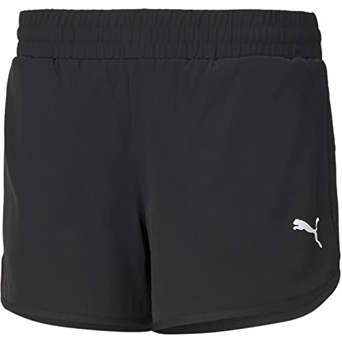 Image of Puma Women's Active Woven Workout Shorts | Lightweight Sweat Proof Polyester Training Shorts for Women | Moisture-Wicking Regular Fit Sportswear for Running, Gym & Daily Workouts