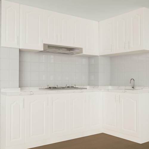 Built-in Cabinetry Door Semicircular Type Door White(29in.H x 16.25in.W) by BOTOOT - Image 7