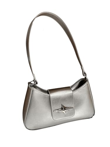 Floerns Women's Y2k Bow Decor Clutch Handbag Flap Leather Shoulder Underarm Bag Trendy