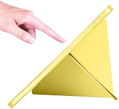 UnDePlus iPad 11.Nesil A16 11inç/10.Nesil 10.9inç ile uyumlu Kılıf Kalem Bölmeli Trifolding Case Sarı