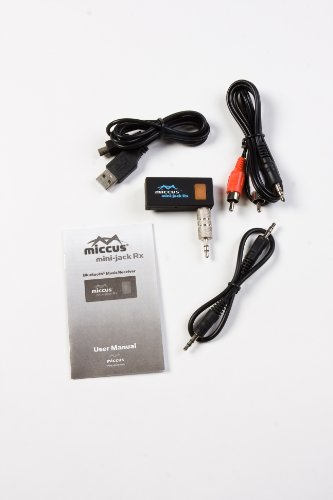 Image of Mini-Jack RX - Bluetooth Receiver with Automatic On /Off from USB, Perfect for Adding Wireless Audio to Vehicles, Boats, Headphones, Stereo Systems and More (Single-Link)