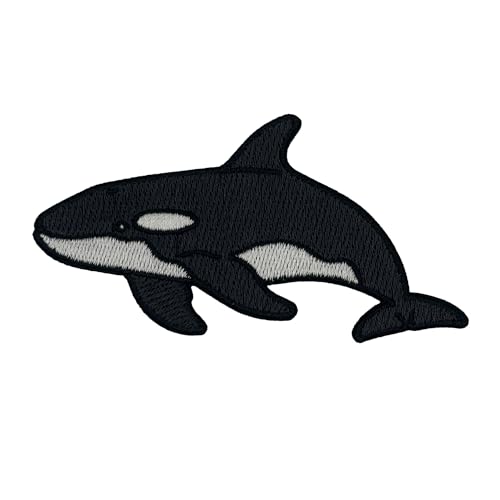 Orca Whale Embroidered Iron-on Patch