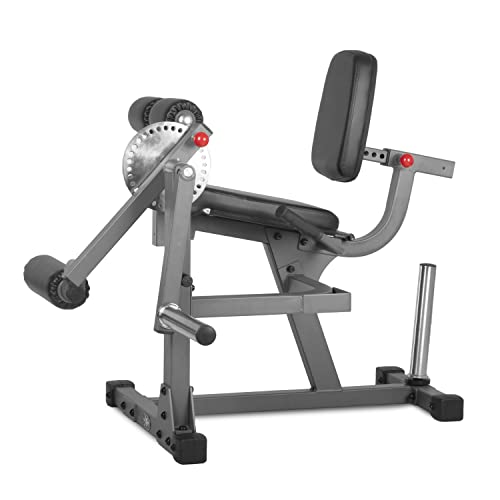 Xmark Leg Exercise Machine With Rotary Leg Extension And Leg Curl, Adjustable Weight Plate Loaded, Hamstring Exerciser, Upgraded #TOP1