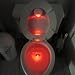 OriGlam 【Happy Shopping Day】 Motion Activated Toilet Night light, Auto Motion Sensor Toilet Seat Night Light Bathroom Nightlight with Red and Green Light