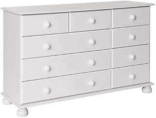 Furniture To Go Copenhagen 2 Plus 3 Plus 4-Drawer Chest, 74 x 121 x 39 cm, White