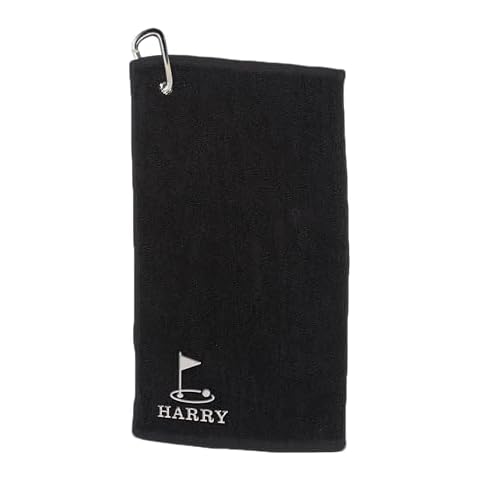 Varsany Personalised Golf Towel with Embroidery Cover