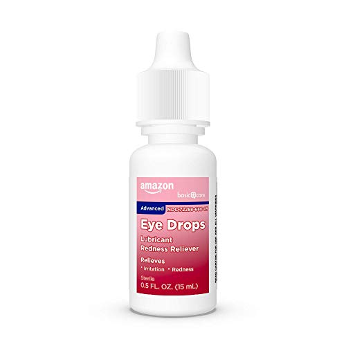 Amazon Basic Care Eye Drops Advanced, Lubricant/Redness Reliever, 0.5 Fl Oz #TOP5