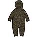 Carhartt Baby Boys' Long-Sleeve Hooded Zip-Up Footless Jumpsuit One-Piece Hoodie, Tree Camo Print Green, 24M