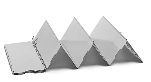 Wealers Camp Stove Windscreen Foldable Lightweight, Folding Heat Shield For Hiking, Camping, Backpacking, Outdoor Cooking | Gas, Propane, And Butane Canister #TOP2