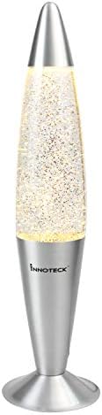 INNOTECK 16 Soothing Motion Lava Lamp for Relaxation Green-Yellow-Red, 30 W, Rainbow Bottle/White Wax/Clear Liquid