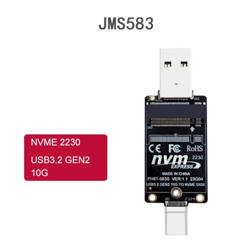 Adaptador M.2 a USB Tipo-C para SSD 2230 miniatura 3