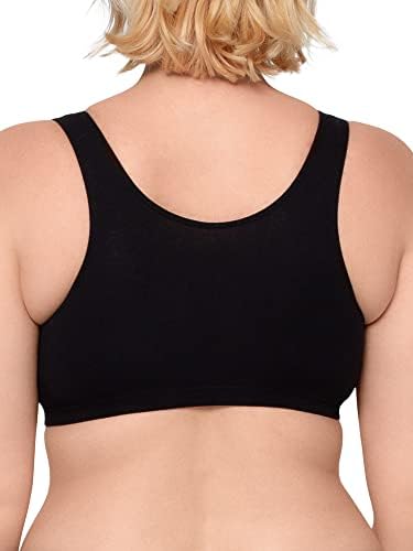 Fruit of The Loom Womens Built Up Tank Style Sports Bra, Black/Heather Grey/Charcoal, 38 US - 3