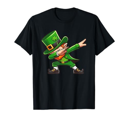 Dabbing Leprechaun Funny St. Patrick's Day Irish Dab Dance T-Shirt