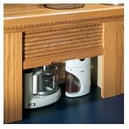 Appliance Garage Straight - Solid Wood Door Maple 24"