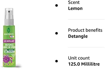 Ecenti Kids Leave in Lice Repellent Conditioner Spray 125ml