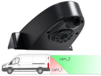 Caméra de recul double objectif pour Benz Sprinter connecteur RCA pour utilitaire