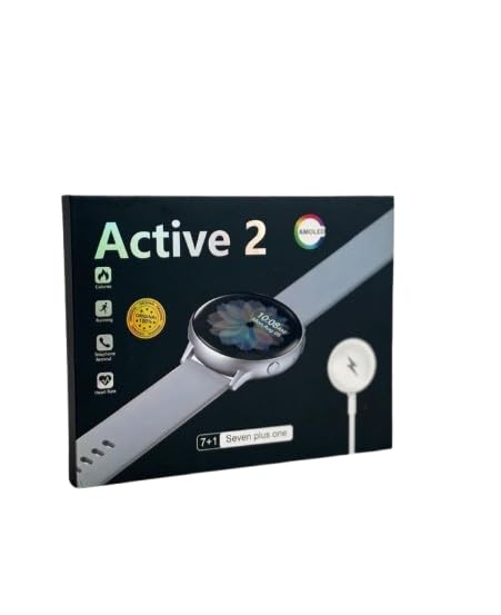 SE HUB 2 Active Smart Watch with 7 Beautiful Strap Belt, Wireless Charging, Touch Display All Sports Features & Health Tracker, Bluetooth, Calling, AI, GPS Tracker, Video Calling for Men & Women-Pink