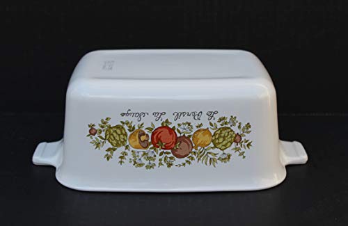 Vintage Corning Ware (P-4-B) "Spice Of Life" Casserole Baking Loaf Pan Dish (1.5 Quart) #TOP5