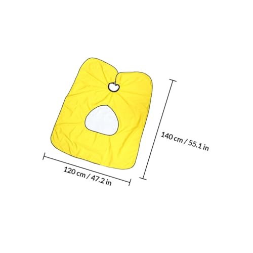 2 capas impermeables para corte de cabello, rojo y amarillo miniatura 2
