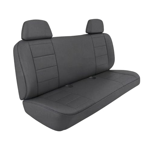 SAPUBK Custom-Fit Front Bench Seat Covers Replace for 1990-1998 Chevy C/K 1500 Seat with Headrests, Knitted Fabric Composite Soft Foam Lining Airmesh Breathable Seat Cover Cushion by SAPUBK - Used condition - Image 8