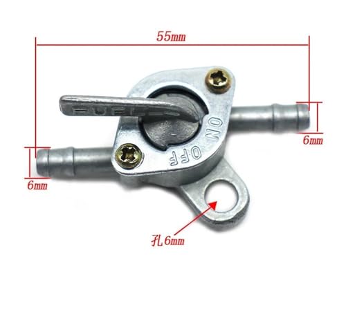 Interruptor de encendido y grifo de purga para tanques de quad o ATV de 50 a 150cc 2