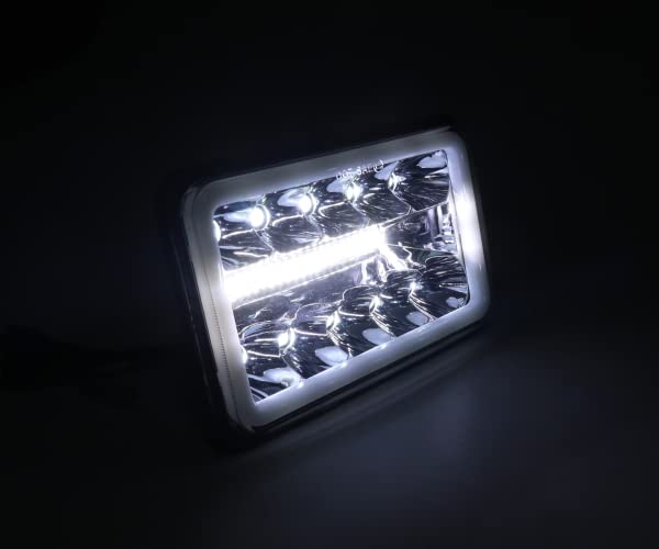 Amazon | 角目 4x6 インチ ヘッドライト プロジェクター LED デイ