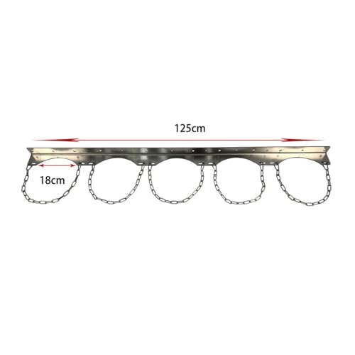 Support mural bouteilles d'oxygène de 18 cm en acier inoxydable durable