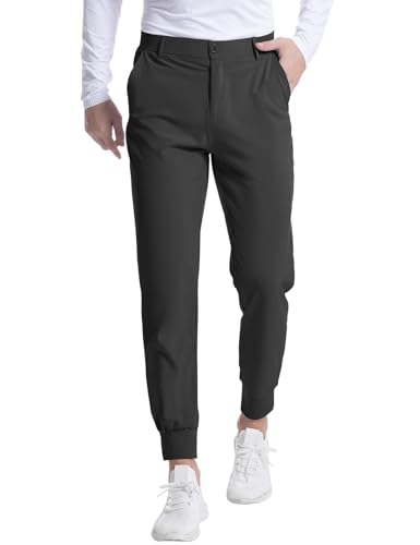 Men's Golf Joggers Pants Lightweight Stretchy Slim Fit Pants Casual Wear with Pockets for Golf Running Work Travel3