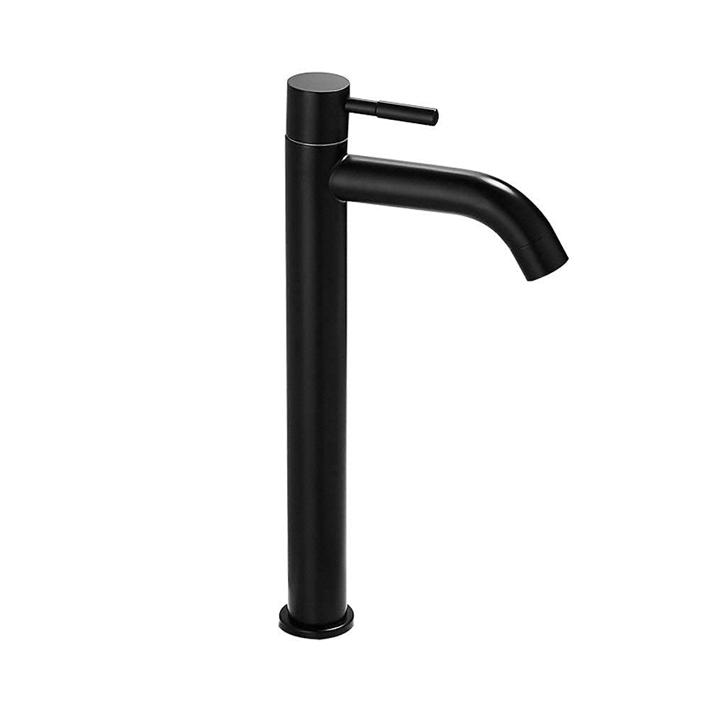 grifos, alargar Doblar Girar el Grifo Pared de Cobre hacia Fuera Sola fregona fría Grifo de la Piscina Salpicaduras del hogar Apertura rápida Grifo de Agua de Doble Junta/Negro Little Surprise
