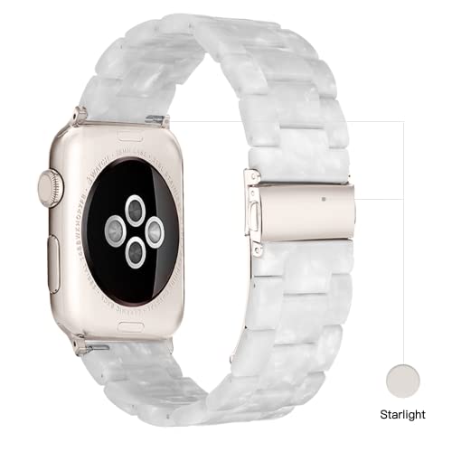 Image of Light House Apple Watch Bands-Fashion Lightweight Resin iWatch Bands for Women Men 38mm /40mm /41mm /42mm(Series 11 10), 49mm /46mm /45mm /44mm /42mm(S 3 2 1), Compatible with Apple Watch Series 11 SE 10 9 8 7 6 5 4 3 Ultra