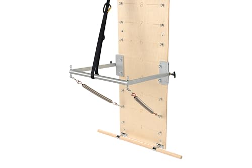 Balanced Body Pilates Springboard and Push-Through Bar, Wall-Mounted Pilates Workout Equipment for Home Gym or Studio Use, Pilates Exercise Equipment with Medium Resistance Springs
