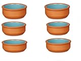 Bols en terre cuite pour servir des tartes, du poisson, du riz, des légumes, de la viande, des tapas, des plats à crème brûlée