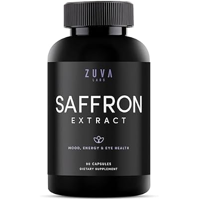 Ultra6 Saffron Supplements - 100% Pure Saffron Extract Capsules and Mood Enhancer for Women and Men - Natural Supplement for Eye Health (90 Servings)