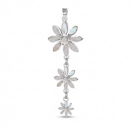Collier nacre blanche et argent 925 Aden, le bijou idéal des tenues de bureau