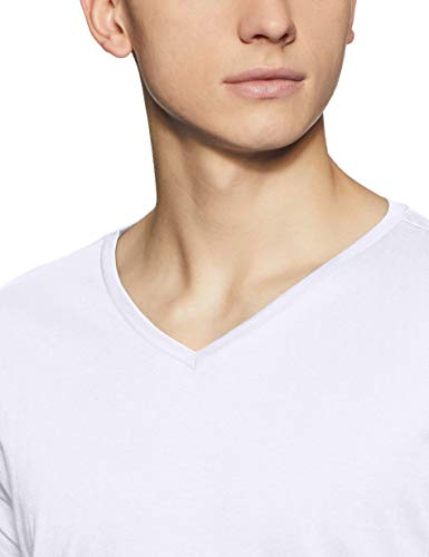 Image of ABOF Men's Solid Slim fit T-Shirt (BOA19AMCWTE3031001 White XL