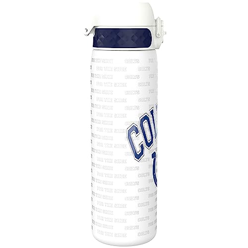 Ion8 NFL Indianapolis Colts Lightweight Steel Water Bottle, 600 ml/20 oz, Non-Insulated, Leak Proof, Easy to Open - Image 4