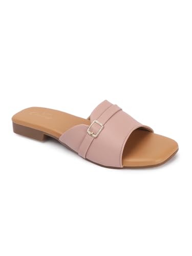 Image of CHINRAAG Flat Sandal for women and Girl's Colour : Beige